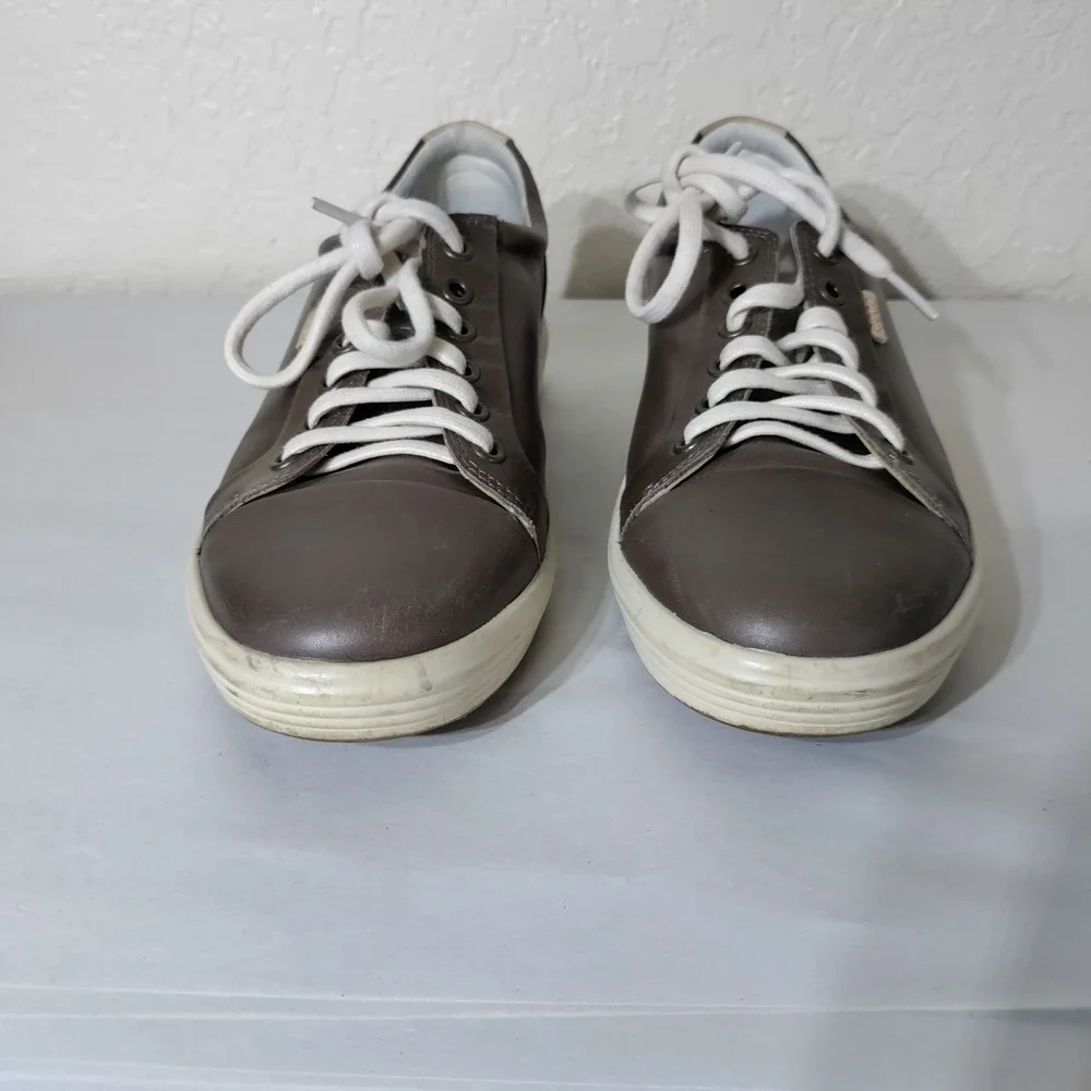 ECCO Soft 7 Mens  Brown Leather Low Top Sneakers 43000301674 Size 40‎ 9-9.5